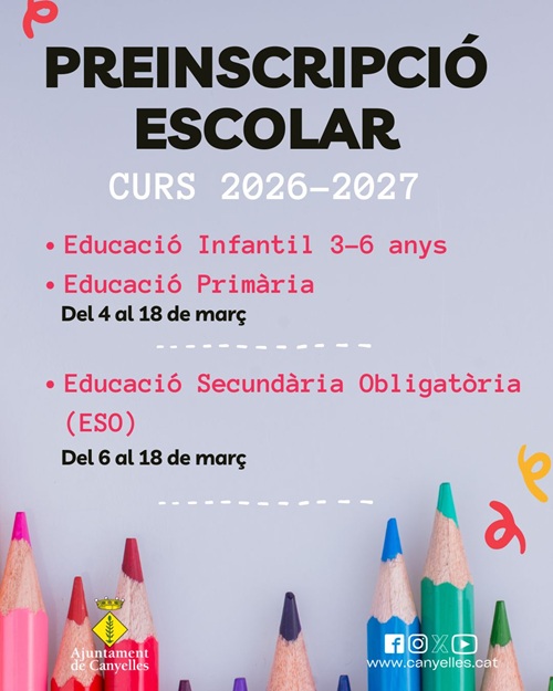 2026 03 04 preinscripció escolar